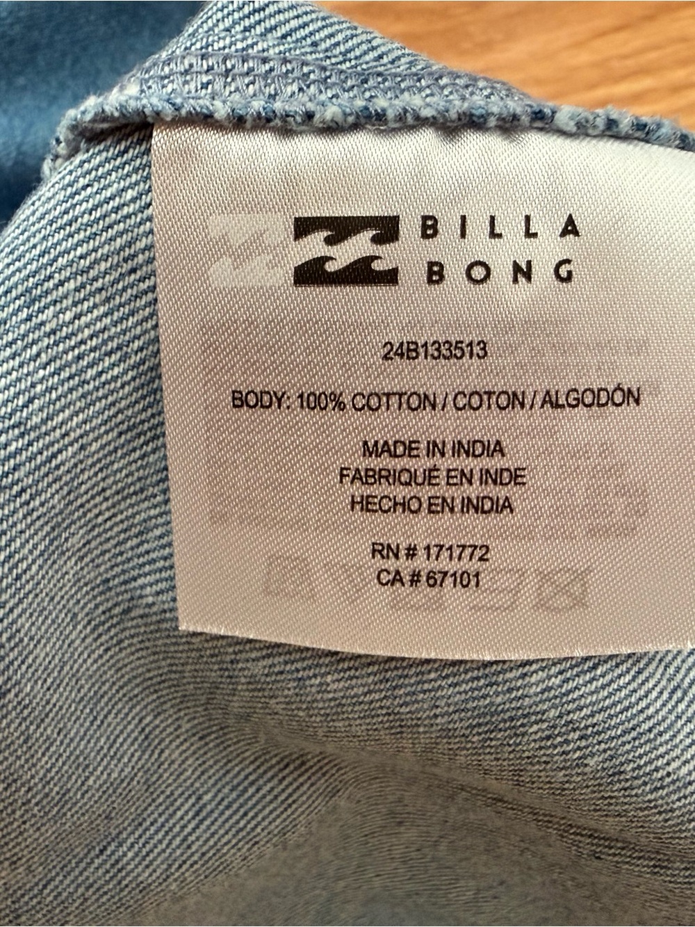 Billabong Blue Denim Zipper Dress Women’s S - NWT - Picture 6 of 6